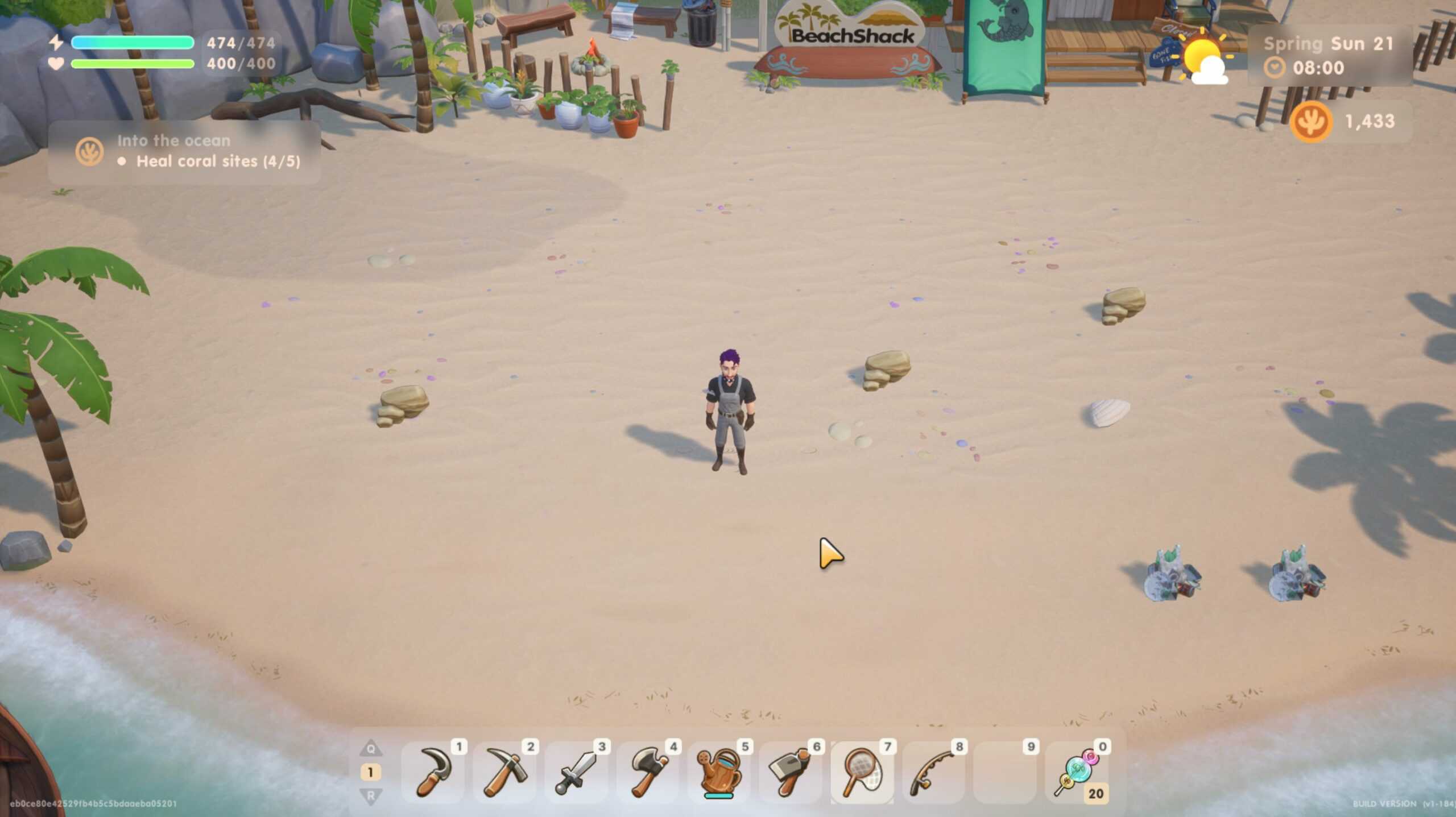 coral island Beach Bug Spawns