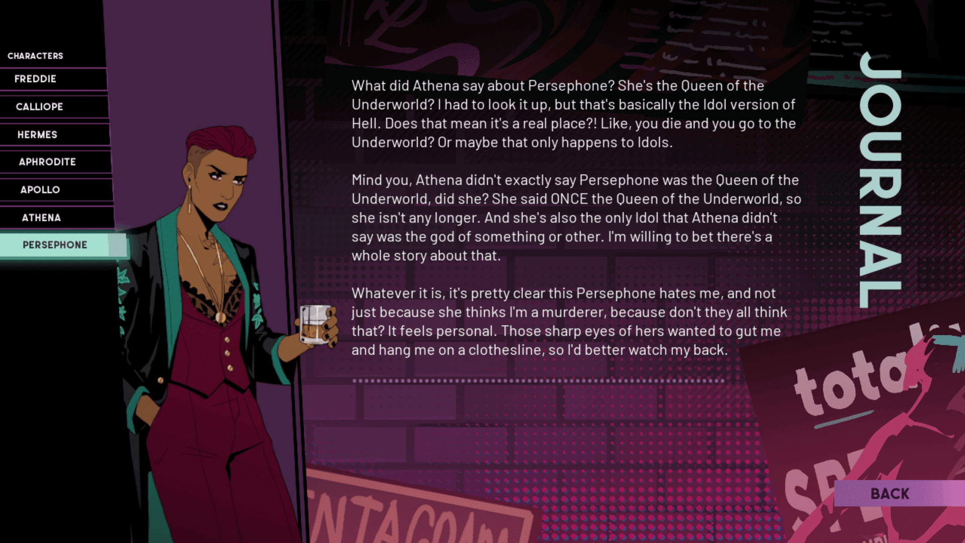 persephone bio Stray Gods: A Roleplaying Musical All Romances