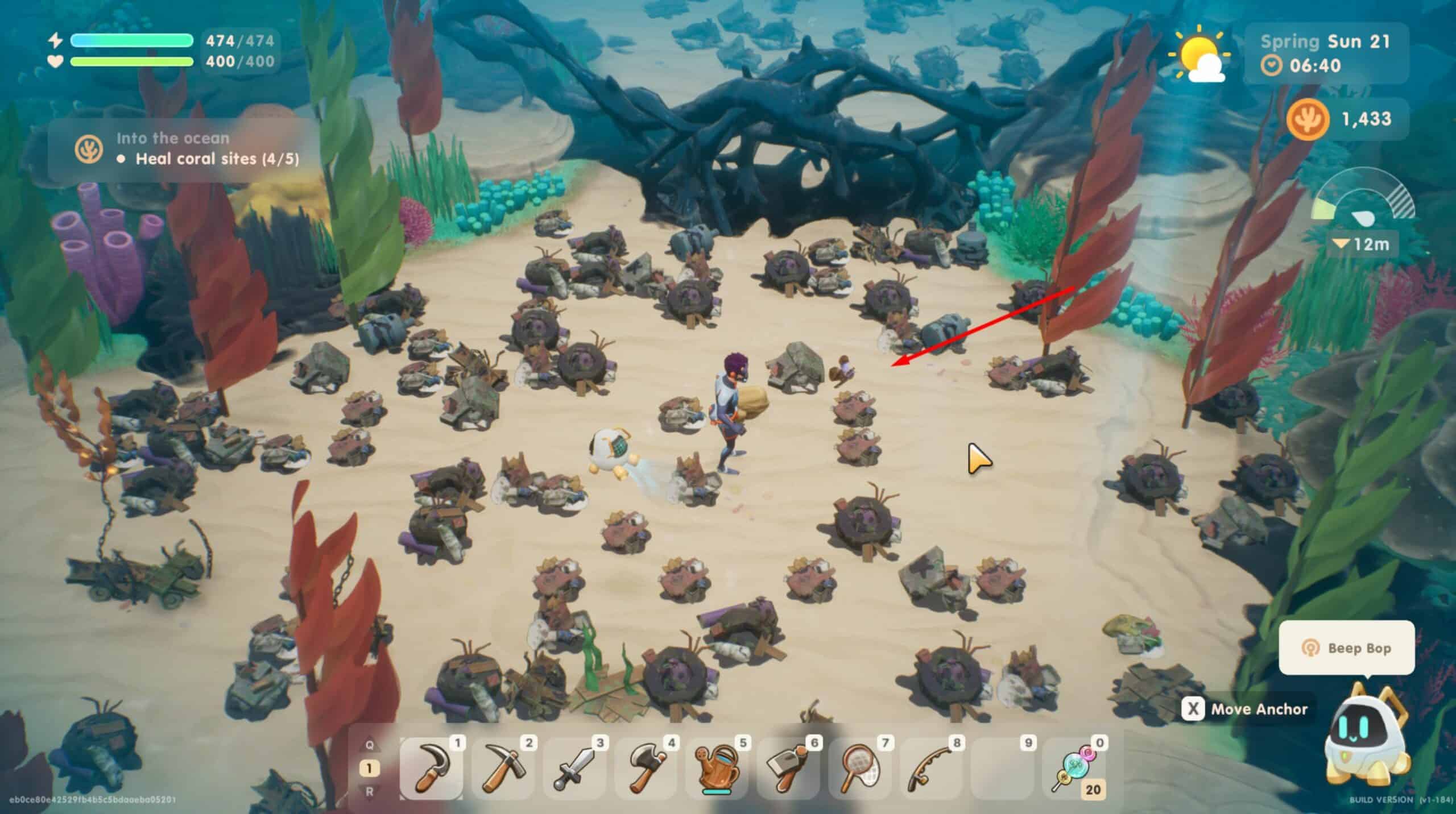 Mid Area Sea Critter Coral Island