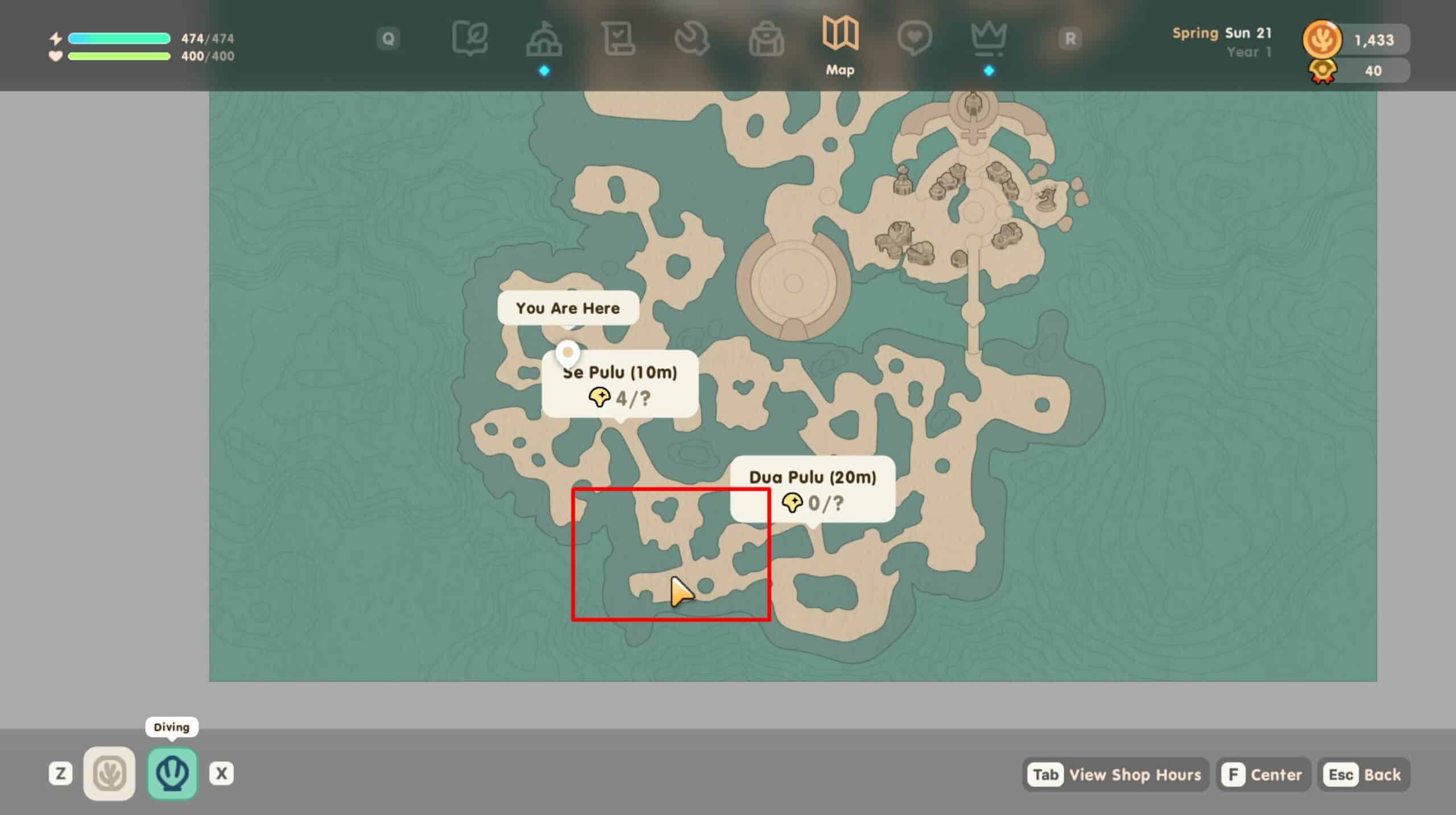 Seahorse Area Coral Island