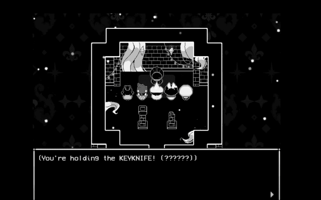 In Stars And Time the third floor the keyknife