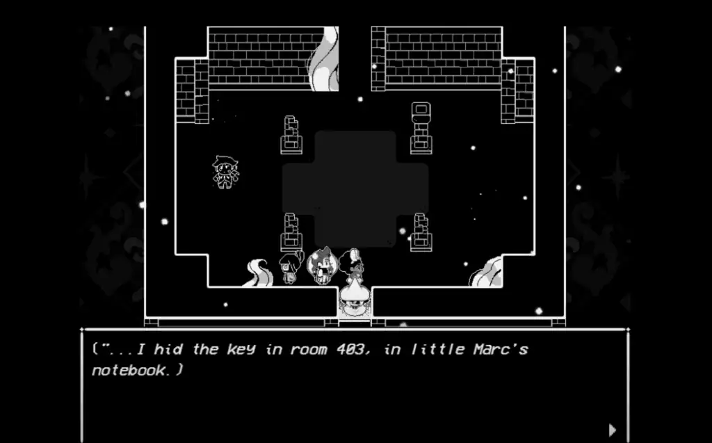 In Stars And Time the third floor hiding in room 403