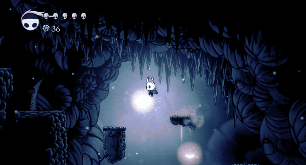 hollow knight sharp falling rocks