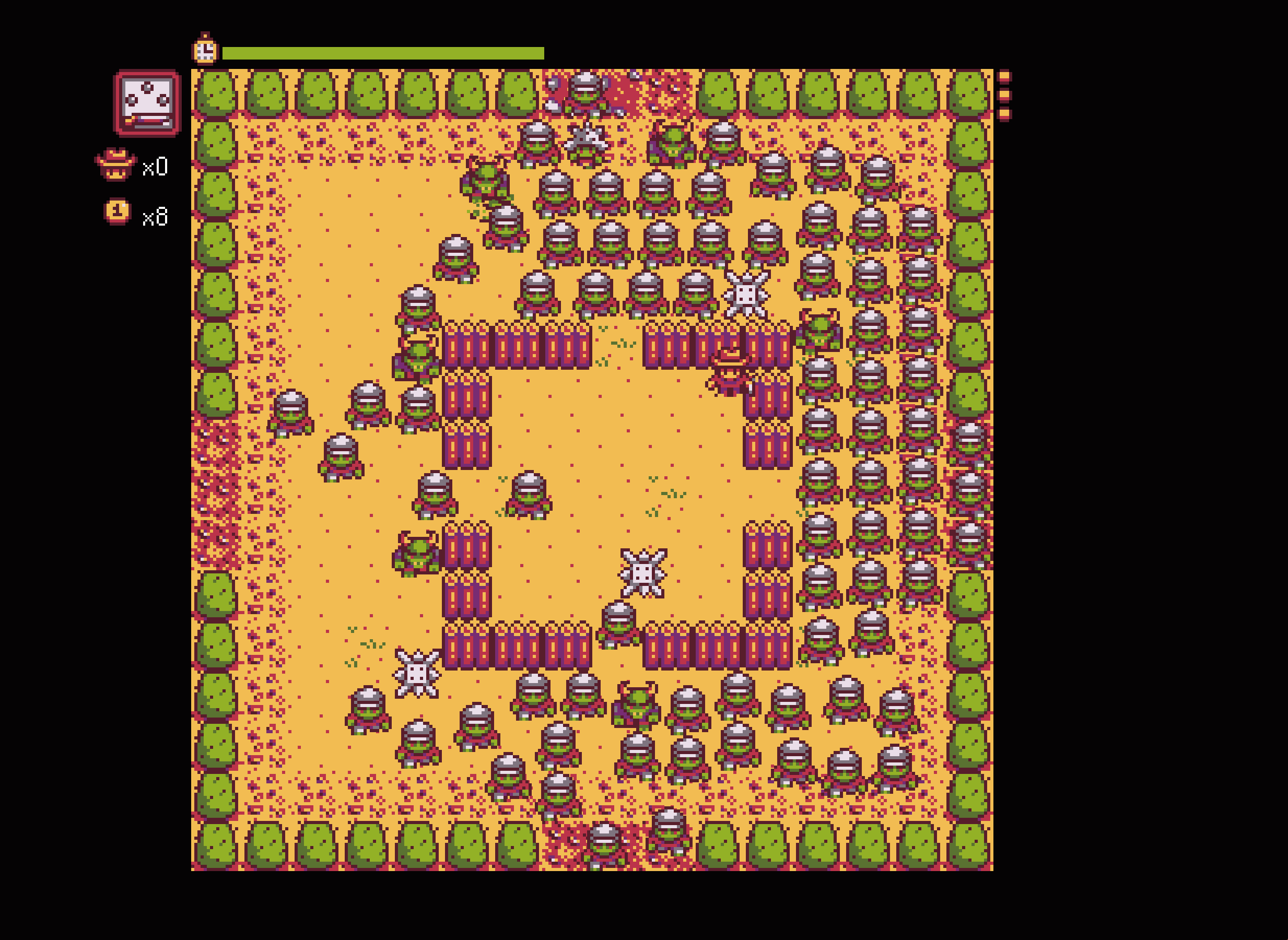 Finally discovered a strategy for the Journey of the Prairie King  minigame... Corners + Camping = This overwhelming nonsense. :  r/StardewValley